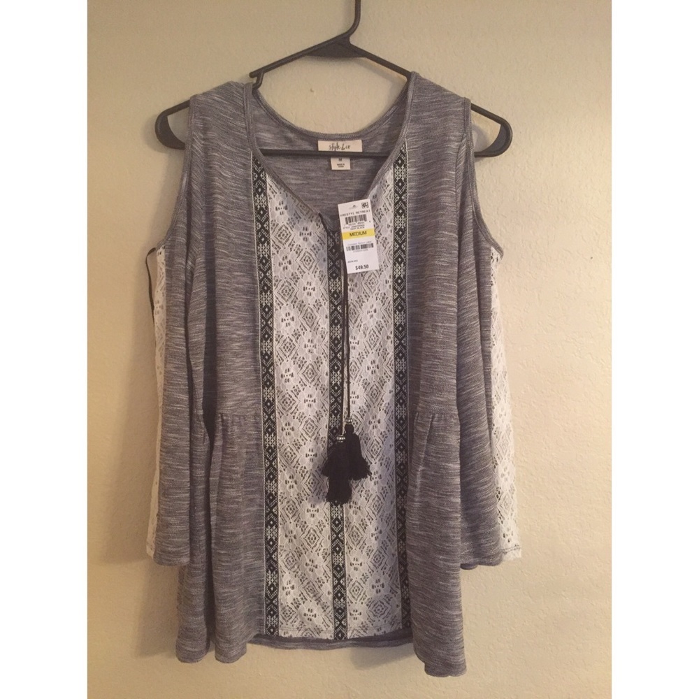 Cold shoulder top